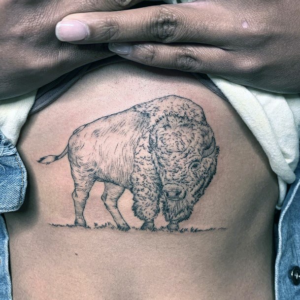 Girls Glamorous Buffalo Tattoo Inspiration