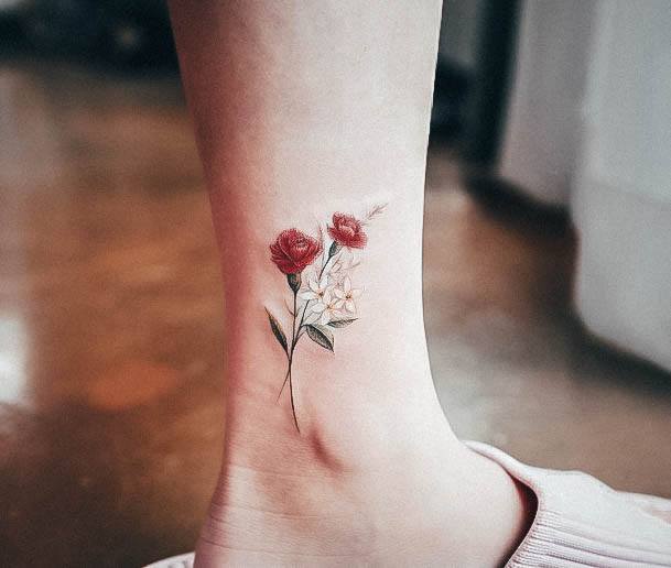 Girls Glamorous Carnation Tattoo Inspiration