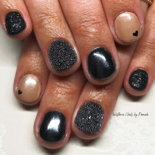 Girls Glamorous Caviar Nail Inspiration