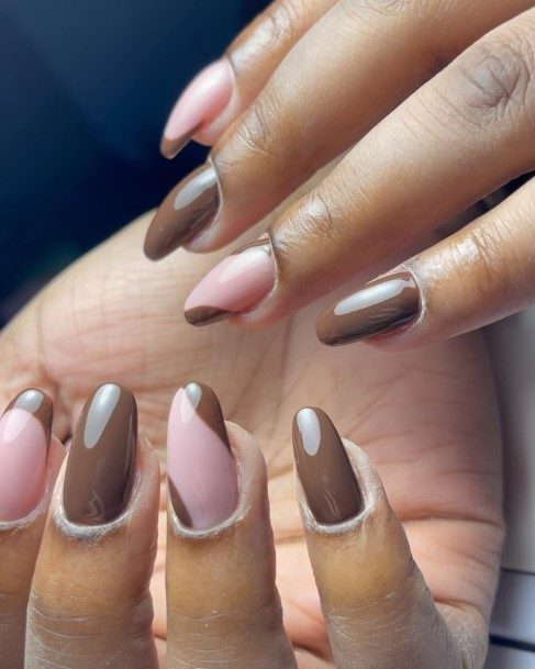 Girls Glamorous Chocolate Nail Inspiration