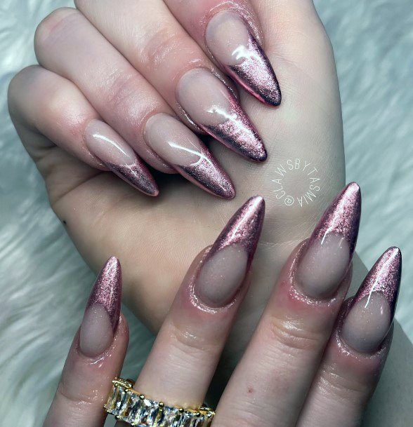 Girls Glamorous Chrome Nail Inspiration