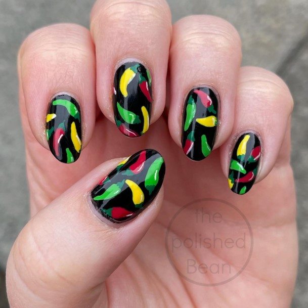 Girls Glamorous Cinco De Mayo Nail Inspiration