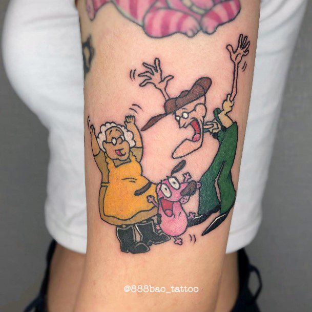 Girls Glamorous Courage The Cowardly Dog Tattoo Inspiration