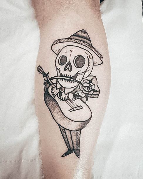 Girls Glamorous Day Of The Dead Tattoo Inspiration