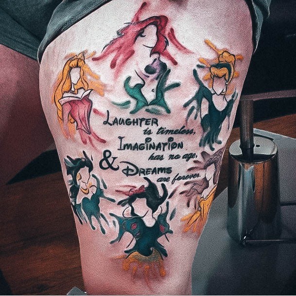 Girls Glamorous Disney Tattoo Inspiration