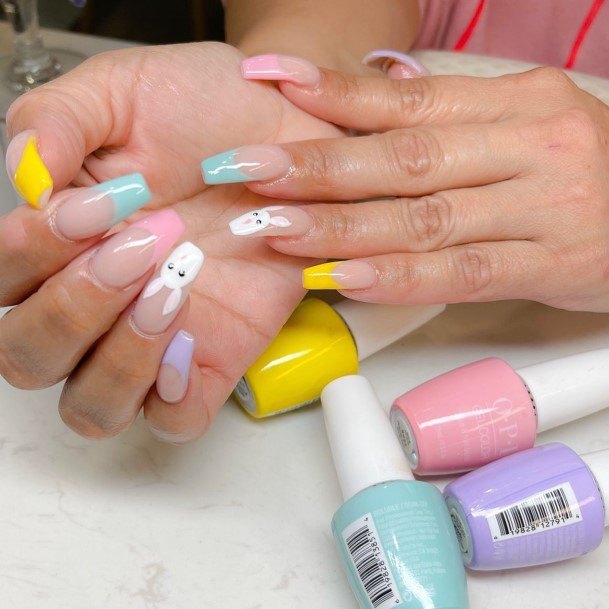 Girls Glamorous Easter Nail Inspiration