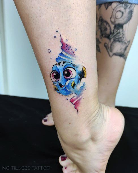 Girls Glamorous Finding Nemo Tattoo Inspiration