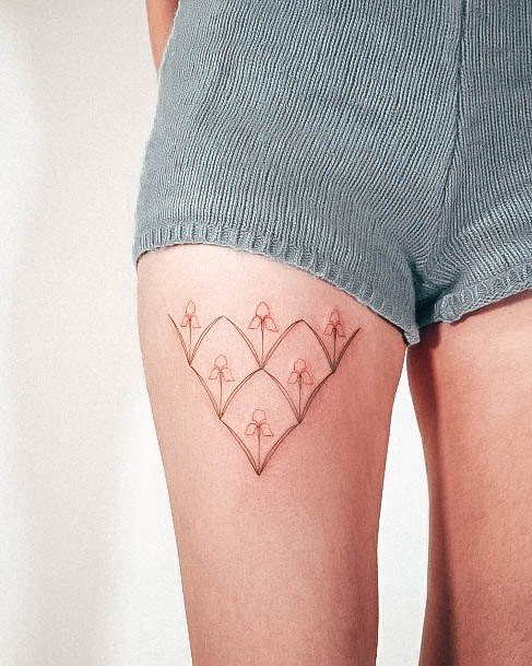 Girls Glamorous Fine Line Tattoo Inspiration