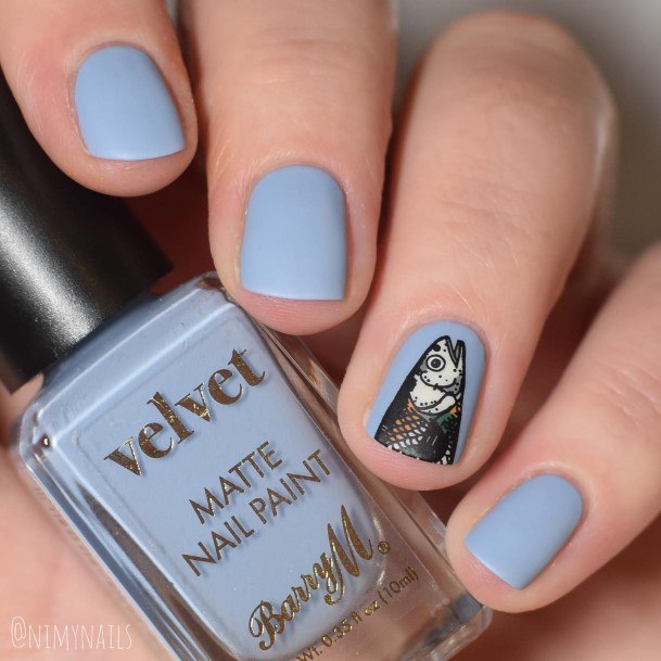 Girls Glamorous Fish Nail Inspiration