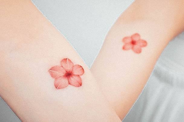 Girls Glamorous Friendship Tattoo Inspiration