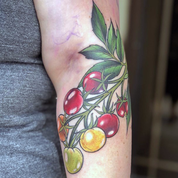 Girls Glamorous Gardening Tattoo Inspiration