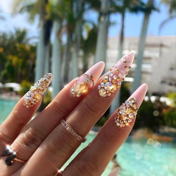 Girls Glamorous Gel Nail Inspiration