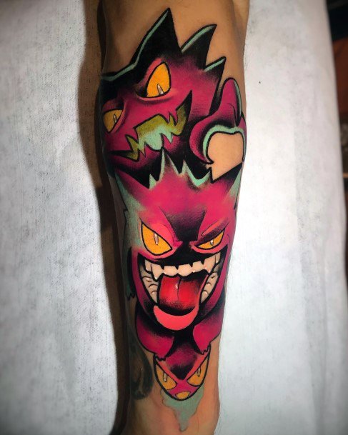 Girls Glamorous Gengar Tattoo Inspiration