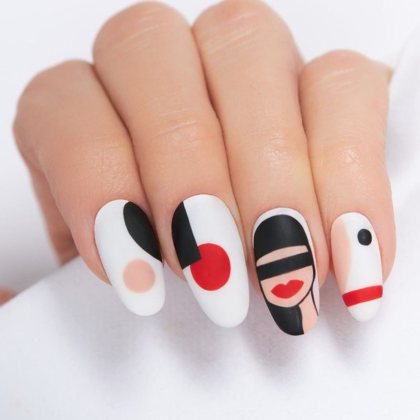 Girls Glamorous Geometric Nail Inspiration