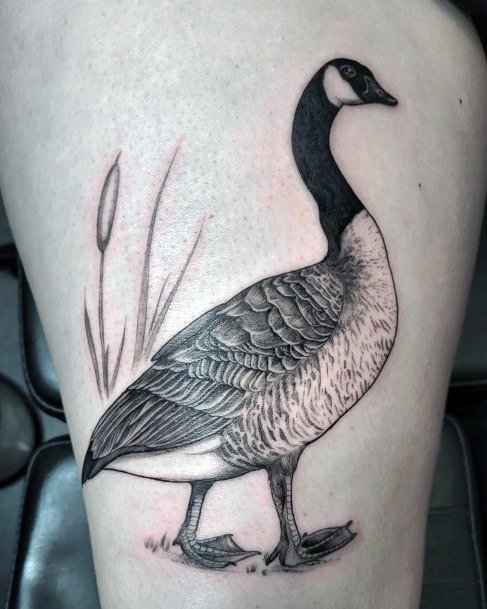 Girls Glamorous Goose Tattoo Inspiration