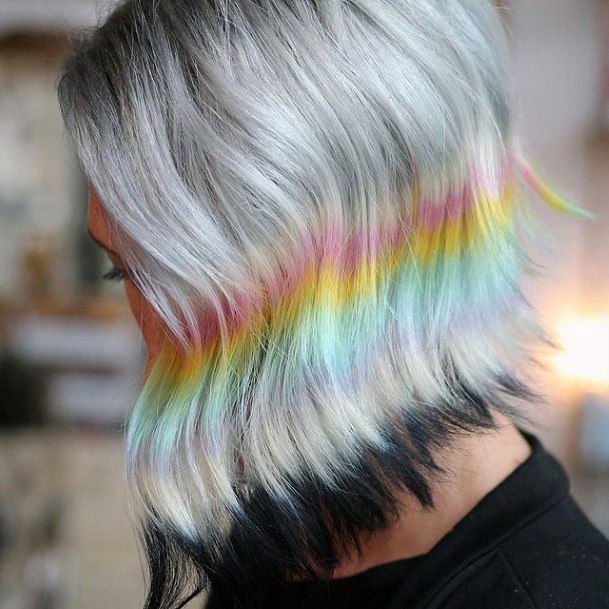 Girls Glamorous Grey Ombre Hairstyles Inspiration