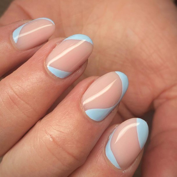 Girls Glamorous Light Blue Nail Inspiration