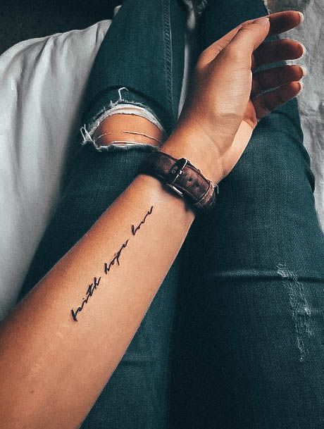 Girls Glamorous Love Tattoo Inspiration