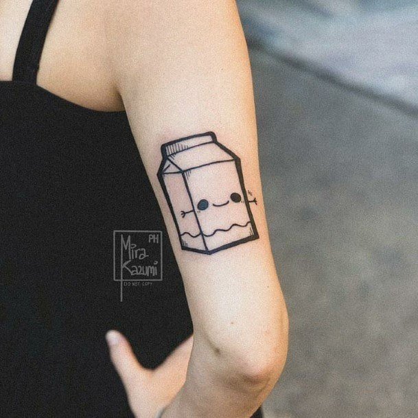 Girls Glamorous Milk Tattoo Inspiration