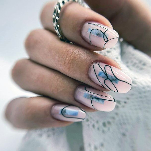 Girls Glamorous Milky White Nail Inspiration