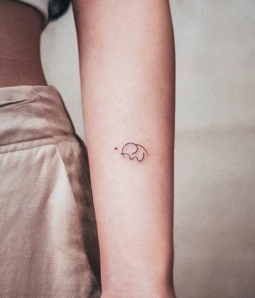 Girls Glamorous Minimalist Tattoo Inspiration