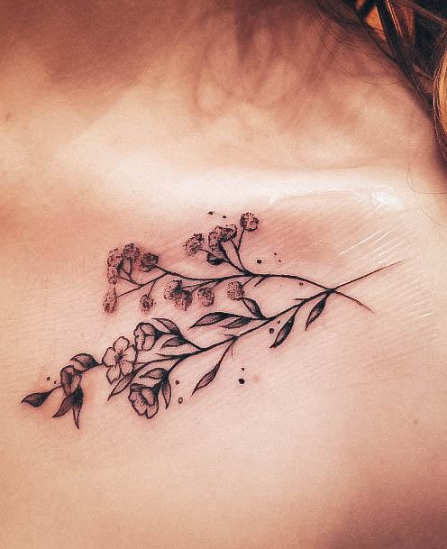 Girls Glamorous Miscarriage Tattoo Inspiration