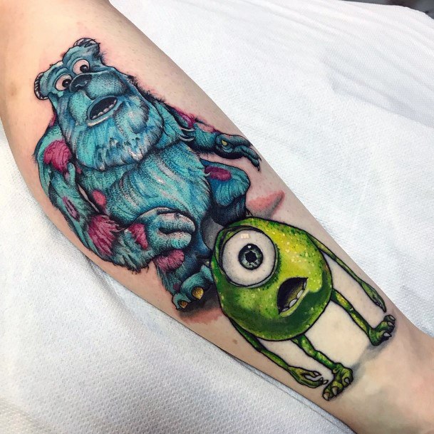 Girls Glamorous Monsters Inc Tattoo Inspiration