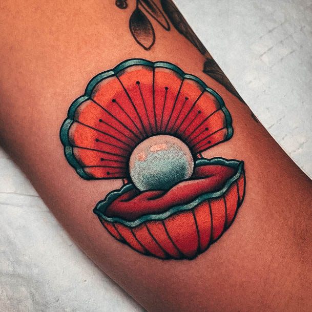 Girls Glamorous Pearl Tattoo Inspiration