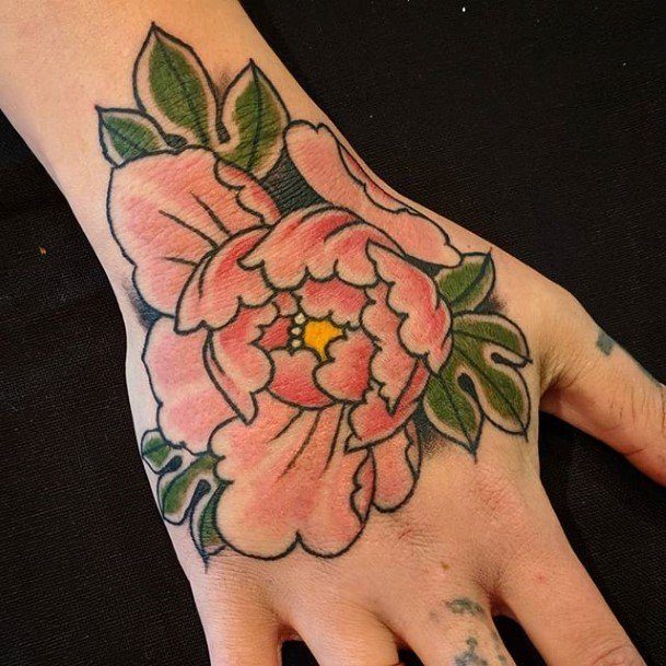 Girls Glamorous Peony Tattoo Inspiration