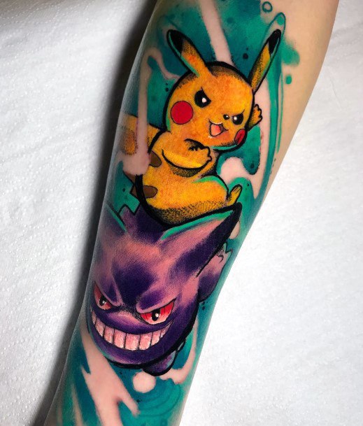 Girls Glamorous Pikachu Tattoo Inspiration