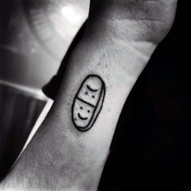 Girls Glamorous Pill Tattoo Inspiration