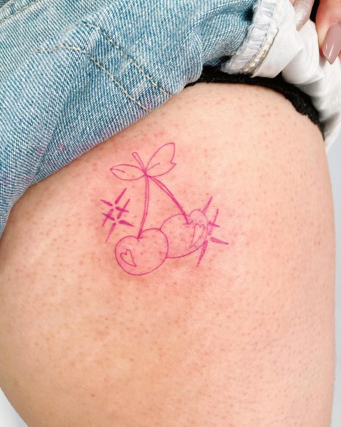 Girls Glamorous Pink Tattoo Inspiration