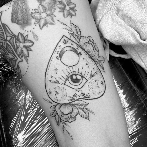 Girls Glamorous Planchette Tattoo Inspiration