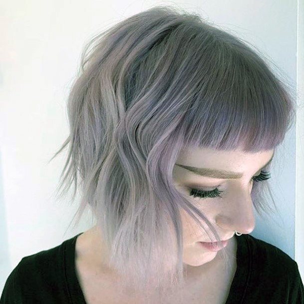 Girls Glamorous Purple Hairstyles Inspiration