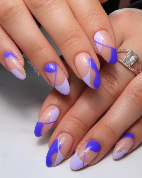 Girls Glamorous Purple Nail Inspiration