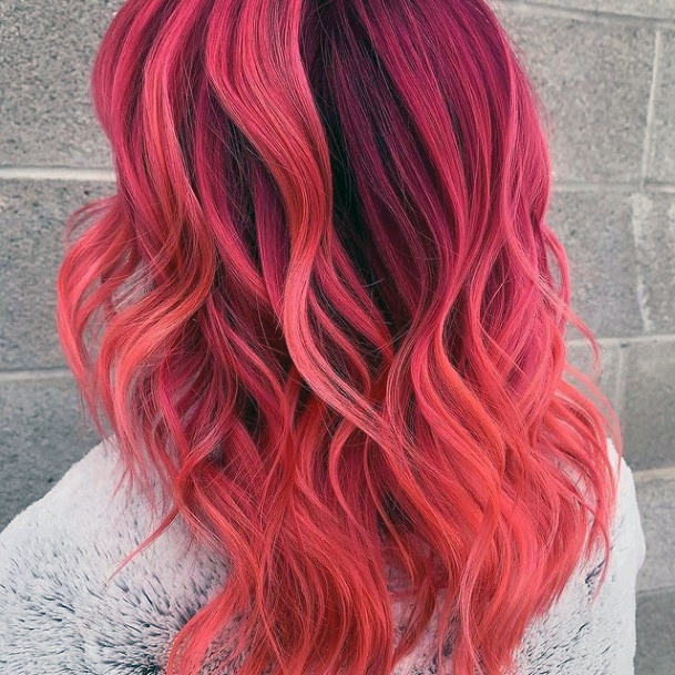 Girls Glamorous Red Ombre Hairstyles Inspiration