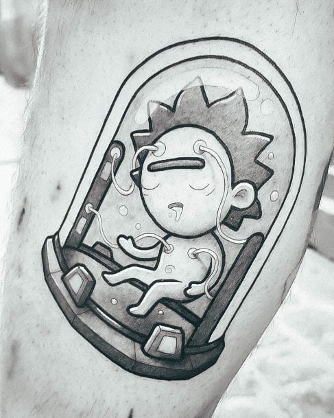 Girls Glamorous Rick And Morty Tattoo Inspiration