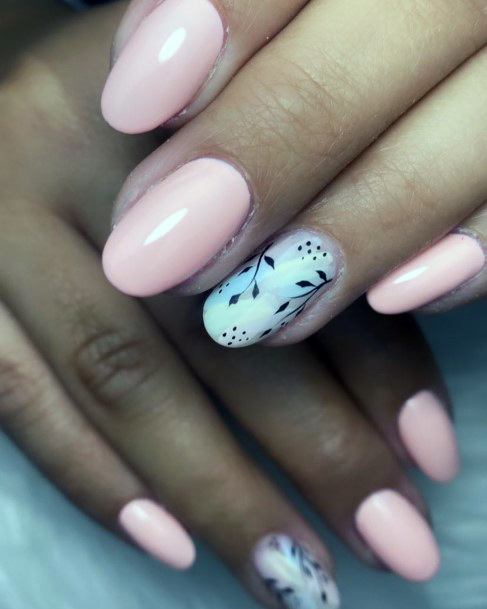 Girls Glamorous Salmon Nail Inspiration