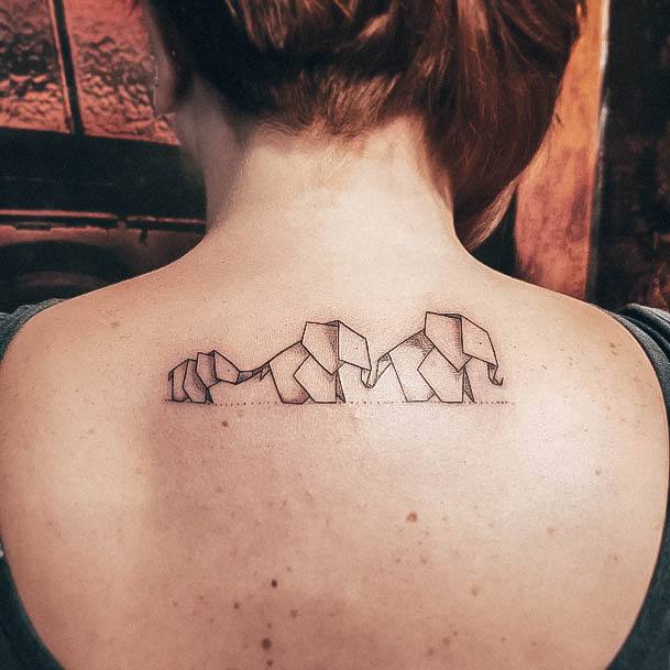 Girls Glamorous Small Elephant Tattoo Inspiration