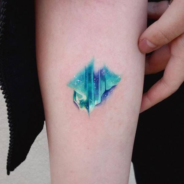 Girls Glamorous Space Tattoo Inspiration