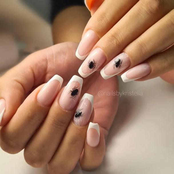 Girls Glamorous Spider Nail Inspiration