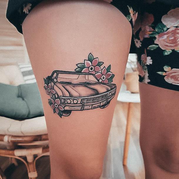 Girls Glamorous Supernatural Tattoo Inspiration