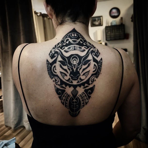 Girls Glamorous Taurus Tattoo Inspiration