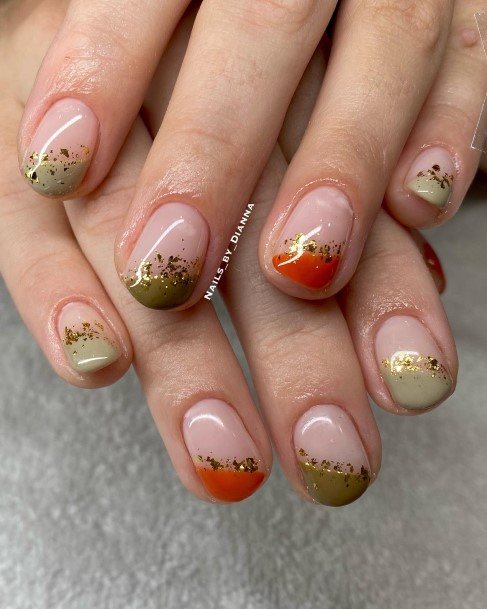 Girls Glamorous Thanksgiving Nail Inspiration