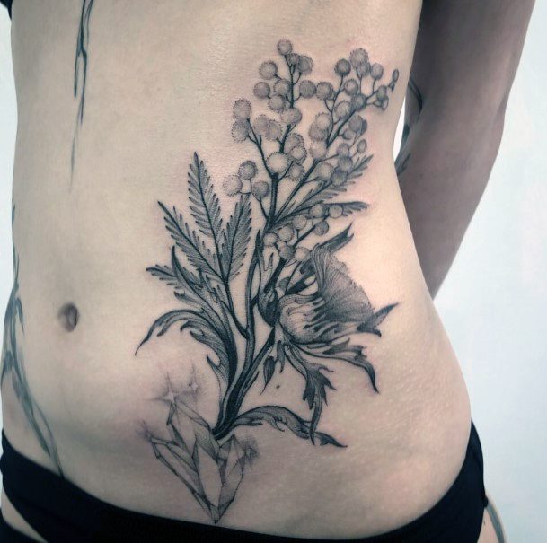 Girls Glamorous Thistle Tattoo Inspiration