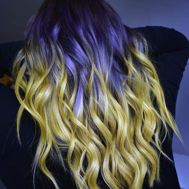 Girls Glamorous Yellow Ombre Hairstyles Inspiration