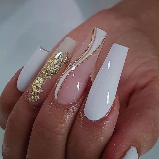 Girls Gold Nail Designs