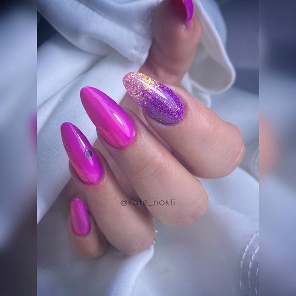 Girls Gold Ombre Nail Art Ideas