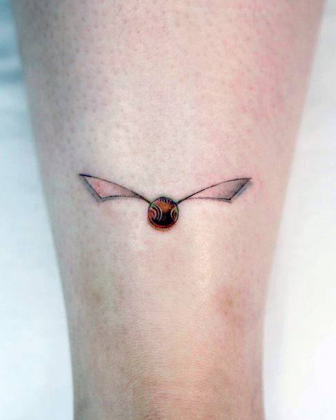 Girls Golden Snitch Tattoo Ideas