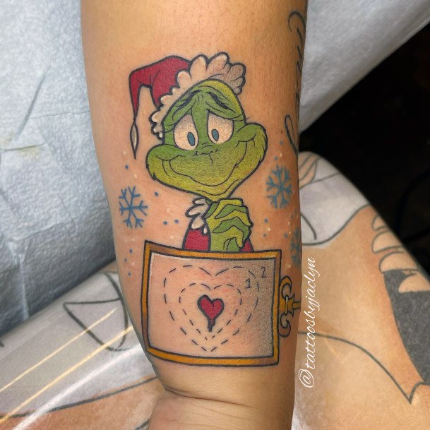 30 Grinch Tattoos For Men  Dr Seuss Design Ideas